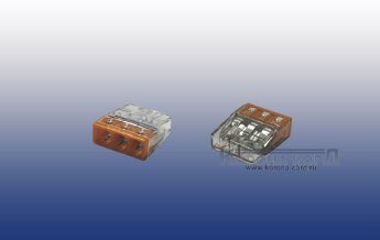 Клемма соединительная  3-проводная WAGO для распределительных коробок с контактной пастой &quot;Alu-P 2273-243 3-проводная соединительная клемма для распределительных коробок с контактной пастой "Alu-P